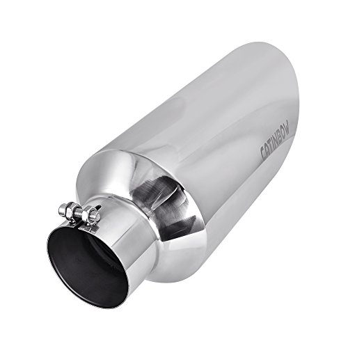 Catinbow Exhaust Tip 4" Inlet - 7" Outlet - 18" Long Stainless Steel Diesel Exhaust Tailpipe Tip Bolt On - Thumbnail 2