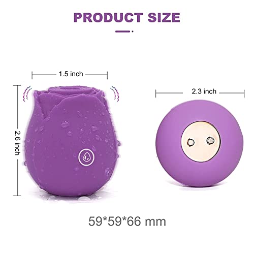 Valentines Day Gifts for WomenVibrant The Rose Toy for Women Vibrating  Machine Rose Clit Vibrating Machine Rose Vibrant Licker with Tongue Rose  Clitoriai Sucking Toy (Color : Purple) in Saudi Arabia |