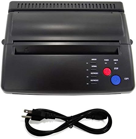 Professional Tattoo Stencil Paper Maker Transfer Machine Flash Thermal Copier Printer Tattooing Supplies US Plug - black