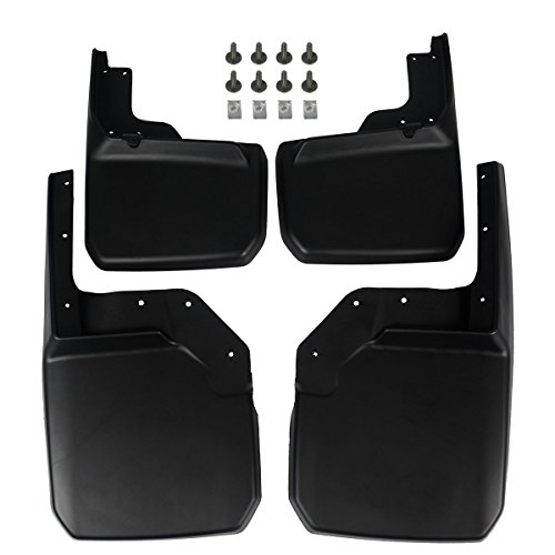 A-Premium Car Splash Guards Mud Flaps Mudflaps for Jeep Wrangler JK 2007-2016 Front and Rear 4-PC Set