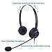 Audicom Corded Call Center Headset Headphone with Mic for Avaya 1416 2420 5410 Aastra 6757i Mitel 5330 NEC Aspire DT300 DSX ShoreTel IP230 Polycom 335 and VVX310 400 Telephone IP Phones(H201STA)