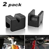 Seven Sparta Jack Pad Adapter for Jack Stand 2-3 Ton Universal Rubber Slotted Frame Rail Pinch welds Protector(2Pack)