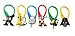 AVIRGO 6 pcs Colorful Bag Tag Identify your Luggage Set # 100-12