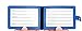 Travelambo PU Leather Luggage Tags & Bag Tags 2 Pieces Set in 8 Colors (PU blue)