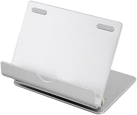 iPad Stand,Tablet Stand, Universal 360 Degree Rotatable Foldable Multi Angle Adjustable Mini Portable Durable Aluminum Holder Compatible with iPad, iPhone, Galaxy, Nexus, Smartphones, Nintendo, Kind