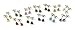 Niche Finds Stainless Steel 316L 12 Pairs of 4mm Stud CZ Earrings in 12 Different Colors SUPER SET