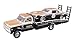 Greenlight 1967 Chevrolet C30 Ramp Truck with 1967 Chevrolet Camaro Trans Am #13 Gold and Black (Smokey Yunick) Acme Exclusive 1/64 Diecast Model Cars for Acme