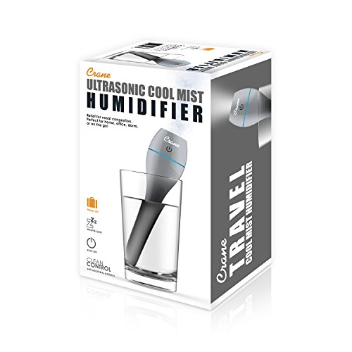 Crane USA Travel Cool Mist Humidifier, Grey - Thumbnail 6