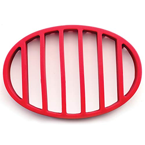 Norpro NOR-405 Red Oval Silicone Roast Rack - //coolthings.us