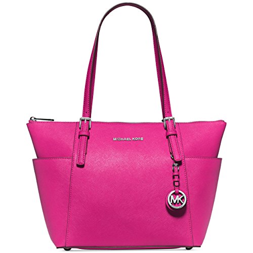 MICHAEL Michael Kors Jet Set Top-Zip Tote (One Size, Raspberry)