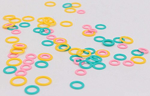 Stitch Markers for Crocheting - LeBeila Plastic Knitting Markers Rings Smooth Crochet Stitch Marker Ring Assorted Knitting Counters Needle Clip Small, Medium & Large (120, Mixed)