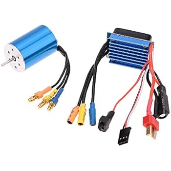 GoolRC 2435 4800KV 4P Sensorless Brushless Motor with 25A Brushless ESC（Electric Speed Controller）for 1/16 1/18 RC Car Truck