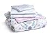 Delta Children Toddler Bedding Set | Girls 4 Piece Collection | Fitted Sheet, Flat Top Sheet w/Elastic Bottom, Fitted Comforter w/Elastic Bottom, Pillowcase, Bohemian | Pink/Multi