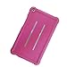 MingShore for Huawei MediaPad T3 8 Tablet Silicone Rubber Rear Bumper KOB-L09 KOB-W09 Kids Friendly Handstrap Soft Rugged Case Raspberry