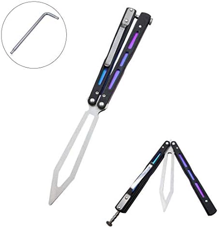 Amazon Yiteng バタフライナイフ 折りたたみ戦術トレーナー 調整レンチ付き G10ハンドル 鈍い刃 トレーニングツール 超リアル 練習用 ケース付き 持ち運び サバイバルゲーム用プロテクター 通販