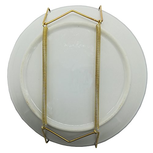Xinlinke Lot10 Small Size Invisible Wall Plate Hanger Decorative Dish Display Holder W Shape (6 Inches)