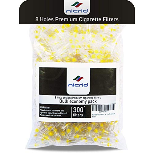 Nicrid 8 Hole Premium Disposable Cigarette Filters Advanced