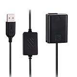 CCYC AC-PW20 Fully Decoded DC Coupler replace of NP-FW50 Battery, USB Power Cable Replacement for AC-PW20 AC Power Adapter, Dummy Battery for Sony a3000, a5000, a6000, a6500, a7R, a7S, RX10 III,NEX-3N