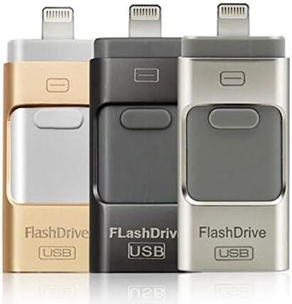 128GB 64G OTG USB Flash Memory Drive U Disk pendrive for Android/iOS iPhone MAC (128GB Gold)