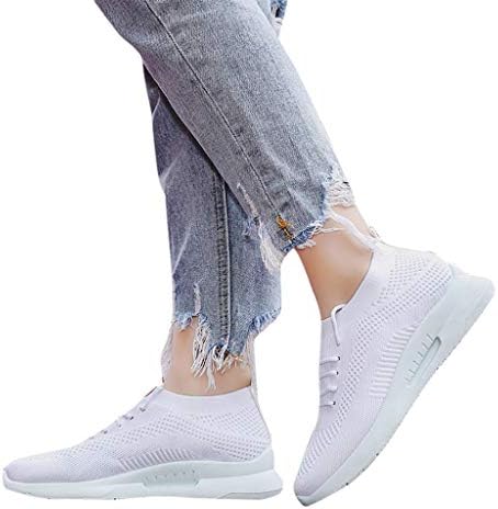 Fashion Women's Mesh Breathable Sneakers Casual Shoes Student Running Shoes, Womens Running Shoes,Black