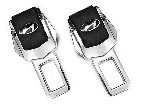 Set of 2 Car Safety Alarm Stopper Null Insert Seat Belt Buckle Clip for All Cars (Hyundai Design) by e-generix™