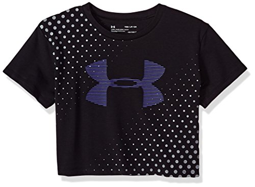 Under Armour Camiseta de manga corta con logo de tránsito para niñas