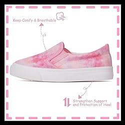 Toandon Toddler Girls Kids Sneakers Loafer Shoes