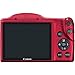 Canon Powershot SX400 is 16.0 MP Digital Camera with 30x Optical Zoom and 720p HD Video (Red)