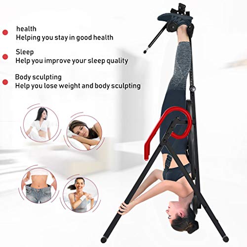 Homefami Gravity Heavy Duty Inversion Table Fitness Chiropractic Back Stretcher Reflexology Mat for Back Pain Relief Exercise Indoor - Thumbnail 2