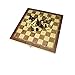 Wooden Chess and Checkers Set with Portable Folding Interior Storage Checkers Board Game Pocket Checkers Game Set and Travel Chess board(10
