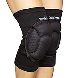 GRANDCOW Knee Pads for Volleyball Work Construction Gardening Cleaning and Dance Dancing Knee Protective Pad Protection for Adult Youth Kids Women Men (1 Pair/2 pcs Knee Pads Included)