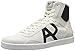 Armani Jeans Men's Classic AJ Logo HIGH TOP Sneaker Fashion, White, 44 EU/10 M US