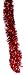 Tinsel Garland 25 ft, Perfect for Holiday, Memorial Day, 4th of July, Christmas, New Year's Eve Celebration, Wedding, Birthdays, Festivities, Special Events, Decorative Accents-1 Red, 25 ft. Long
