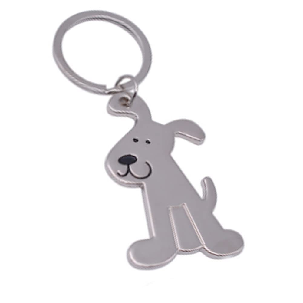 ARFUKA Dog Pendant Keychain Metal Key Ring Key Chain Gift for Men and Women
