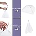Armear 6 pack Large Pop-Up Mesh Food Cover Tent, 17 Inches Food Protector Covers Reusable and Collapsible Outdoor Picnic Food Covers Tent For Bugs, Parties Picnics, BBQs (White)
