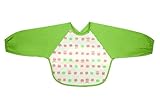 Sweet Baby Carrot Baby Bib W/ Long Sleeves| Premium Quality Waterproof PUL Fabric| Ultra Soft Sleeved Bib W/ Pockets| Suitable Babies 6-24 Months Old| Sweet Baby Carrot Premium Baby Products
