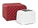 Toaster Dust Cover, Liangxiang Kitchen Toaster Cover Appliance 2 Slice 11W x 8D x 8H (Red)