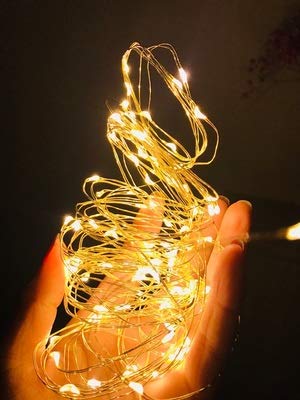 MANGO S Quality LED Fairy Lights,2 Pack 100LED 33f Battery Powered Remote Control Waterproof Dimmable Copper Wire Strip Lamp for Bedroom Patio Garden Indoor Outdoor Christmas Decor- Warm White