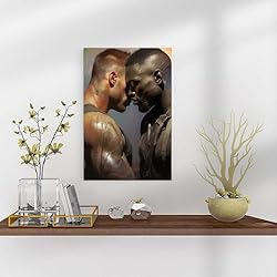 HMLZSJ Nude Muscle Male Torso Portrait Art Gay