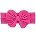 FEESHOW 8 Pack 5.5 Inch Baby Girl Big Bow Headband Hair Bow Band Turban Headwrap (8 Pack Big Bow Band)