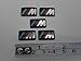5 Pieces - M-Sport - BMW Badge Decal Emblem Car Sticker Sticker M Sport *** USA SELLER ***