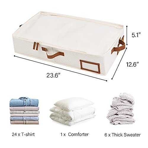 StorageWorks Underbed Storage Box With Zippers, Underbed storage