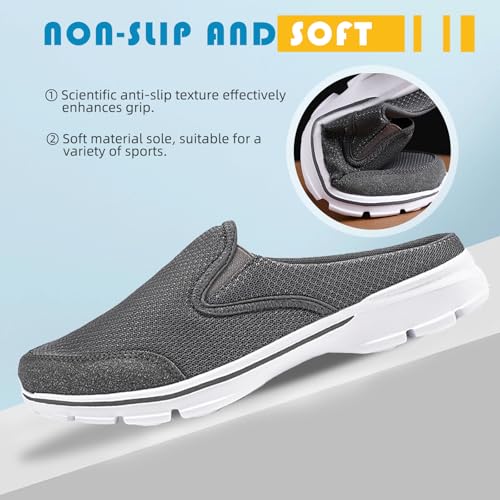 Acfoda Summer Clogs Men Women Slippers Breathable Sandals Non-Slip Comfortable Mesh Shoes for Beach Garden Outdoor Indoor