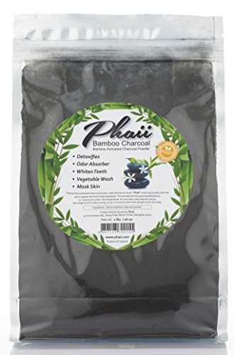 Bamboo Activated Charcoal Powder 1 lb – Food Grade – Use For Teeth Whitening, Odor Absorber, Det