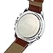 CIVO Mens Watches White Decorative Sub Dials Brown Leather Band Wrist Watches Classic Fashion Design Dress Casual Business Japan Movement Quartz Watches for Men (Brown)