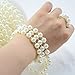 BoJia Garland Pearls 10mm Large Round Faux Crystal Beads by The Roll for Flowers DIY Wedding Party Decoration,65Feet,Ivory