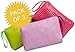 Handbag Organizer Bag Set Of 3 For Travel, Toiletries, Cosmetics, Cables, Gadgets (Candy)