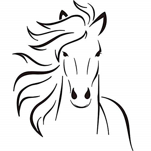 Boodecal Mustang Horse Silhouette Wall Decal Mural Amazon In Electronics