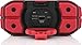 BRAVEN BRV-1M Portable Wireless Bluetooth Speaker [12 Hours][Waterproof] Built-in 2200 mAh Power Bank Charger - Red/Black