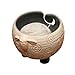 WHAT ON EARTH Sleepy Sheep Ceramic Yarn Bowl Knitting Bowl - Holds Ball of Yarn for Tangle Free Needlecrafts